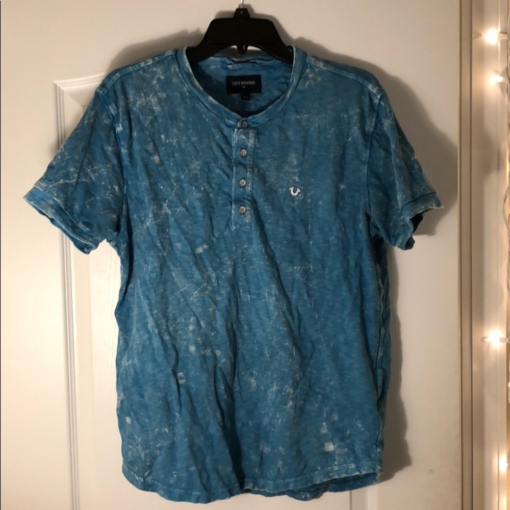 True Religion bleached Crew Neck T-Shirt